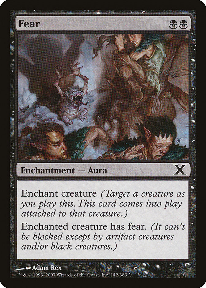 fear of mtg cards {C} Fear [Tenth Edition][10E 142]