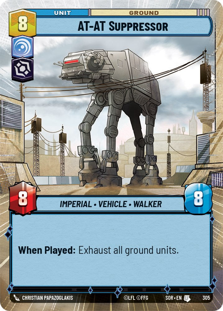 {SW-C} AT-AT Suppressor (Hyperspace) (305) [Spark of Rebellion]