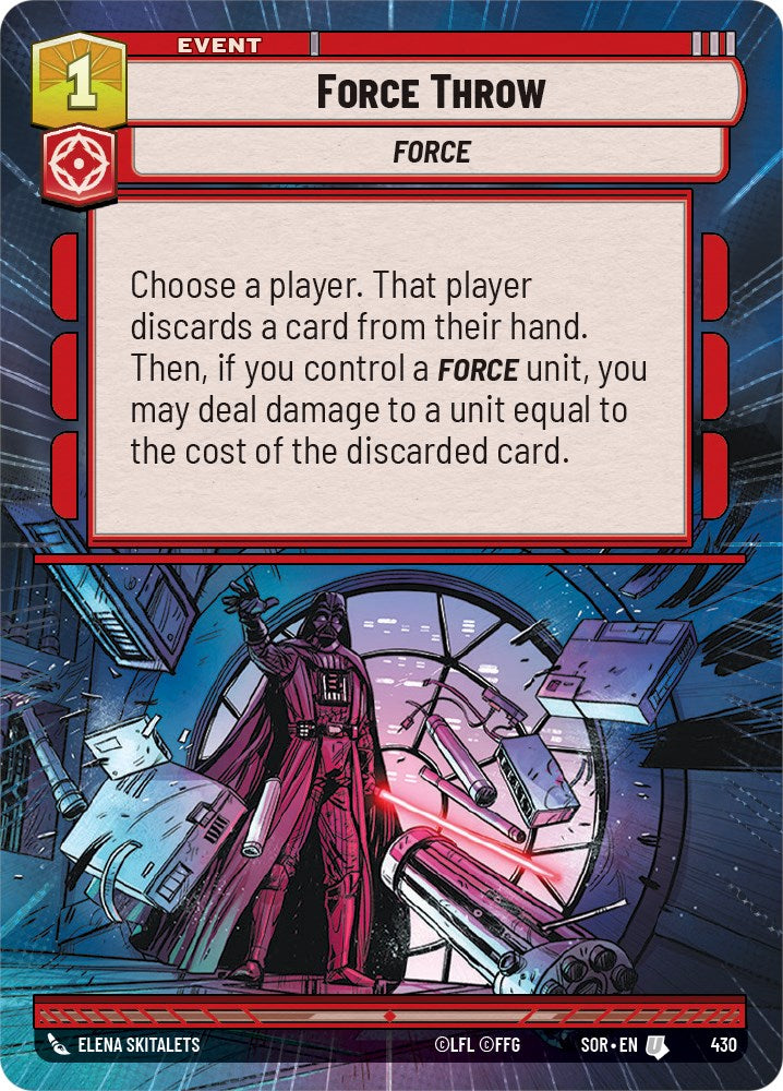 {SW-C} Force Throw (Hyperspace) (430) [Spark of Rebellion]