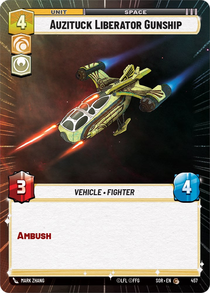 {SW-C} Auzituck Liberator Gunship (Hyperspace) (457) [Spark of Rebellion]