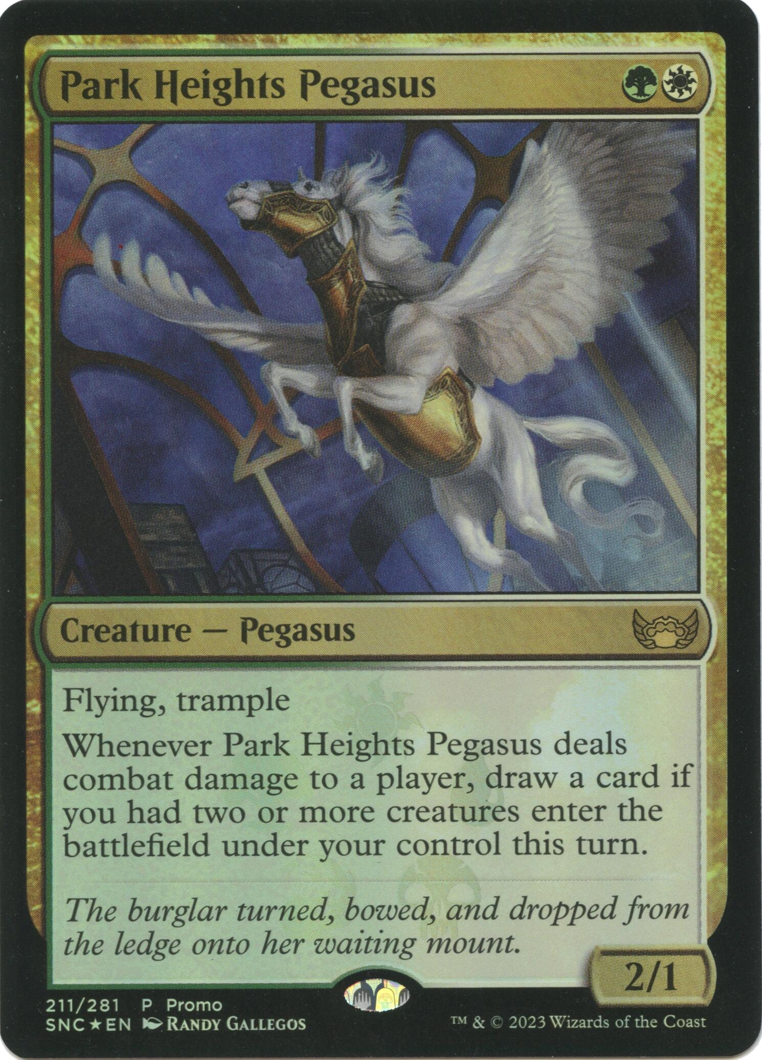 mtg pegasus cards R} Park Heights Pegasus [Media Promos][PA PMEI 211] – Misty Mountain Games