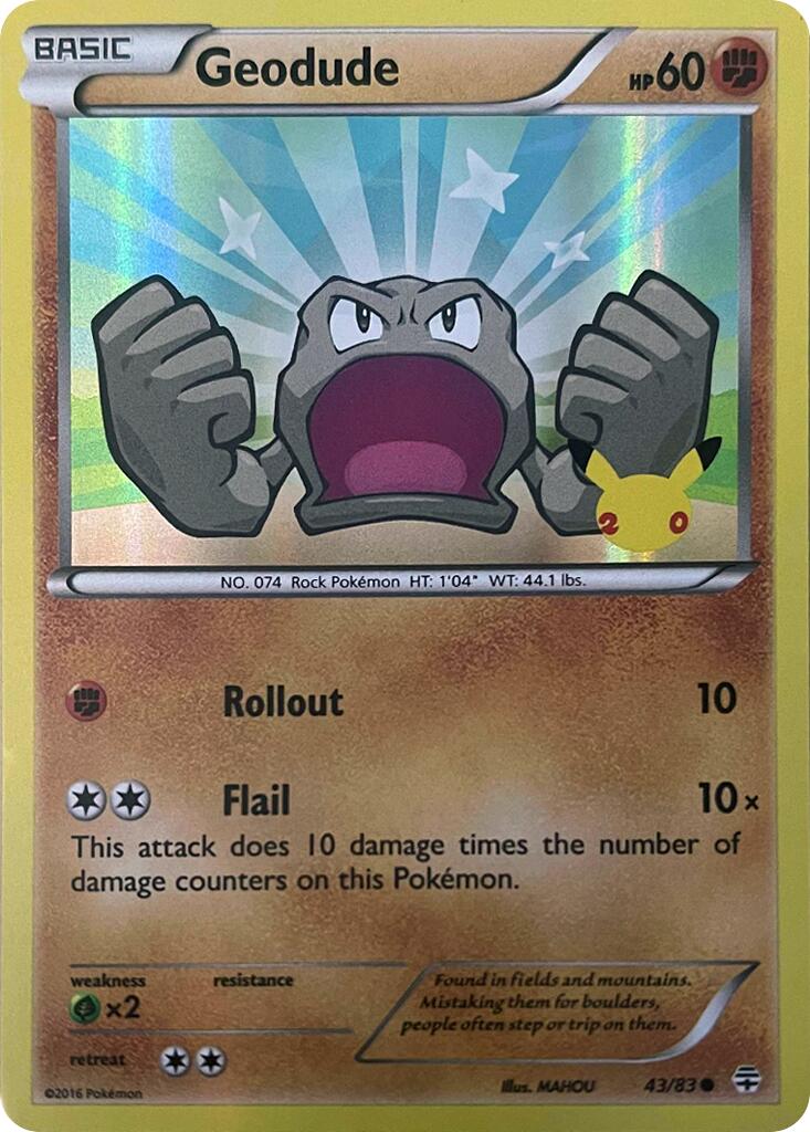 PKM] Geodude (043/083) [Celebrations: 25th Anniversary] – Misty Mountain  Games