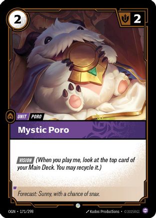 mtg alternative cost cards Mystic Poro (171/298)