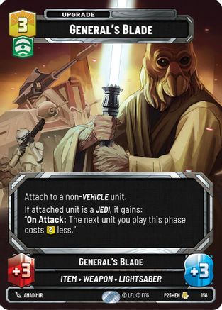 General's Blade (156) - Sector and Regional Promos Season 1 Foil