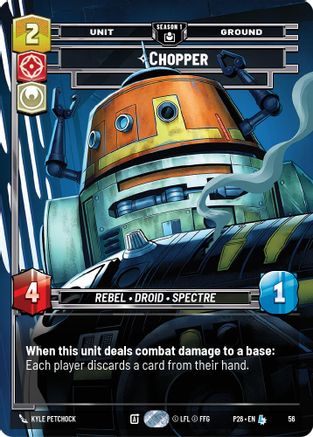 Chopper - War Hero (56) (56) - Sector and Regional Promos Season 1 Foil