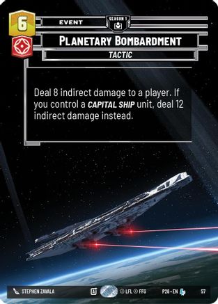 Planetary Bombardment (57) (57) - Sector and Regional Promos Season 1 Foil