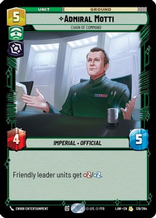 Admiral Motti - Chain of Command (139/264) - A Lawless Time