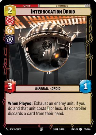 Interrogation Droid (75/264) - A Lawless Time
