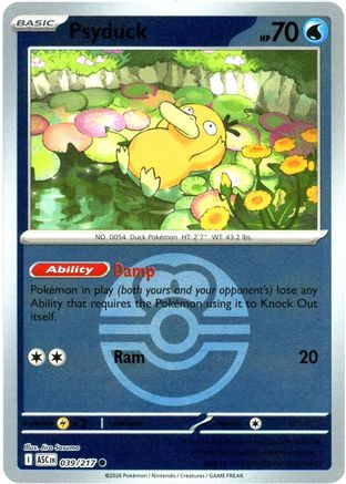 Psyduck 039/217 - Reverse Holofoil ME Ascended Heroes - Common