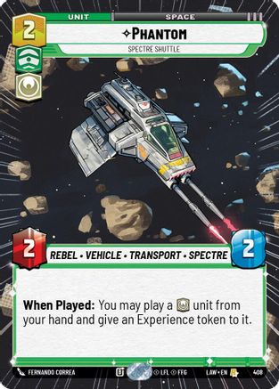 Phantom - Spectre Shuttle (Hyperspace) (408) - A Lawless Time