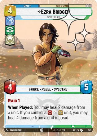 Ezra Bridger - Spectre Six (Hyperspace Foil) (537) - A Lawless Time Foil