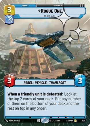 Rogue One - At Any Cost (Hyperspace Foil) (621) - A Lawless Time Foil