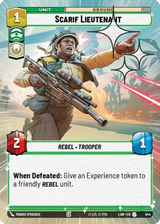 Scarif Lieutenant (Hyperspace Foil) (644) - A Lawless Time Foil