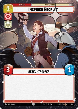 Inspired Recruit (Hyperspace Foil) (682) - A Lawless Time Foil