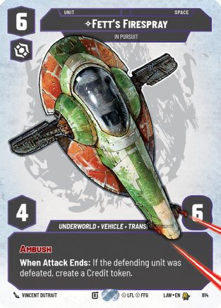 Fett's Firespray - In Pursuit (Prestige) (814) - A Lawless Time
