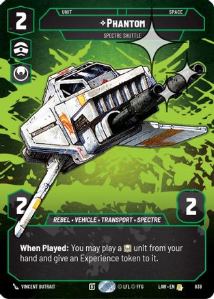 Phantom - Spectre Shuttle (Prestige Foil) (838) - A Lawless Time Foil