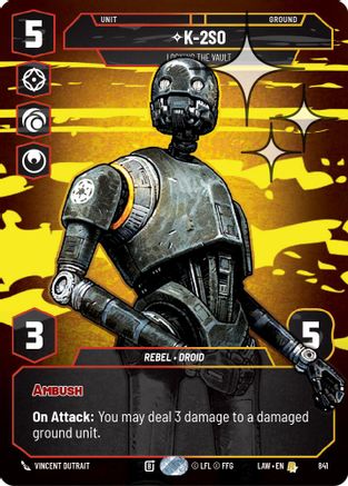 K-2S0 - Locking the Vault (Prestige Foil) (841) - A Lawless Time Foil
