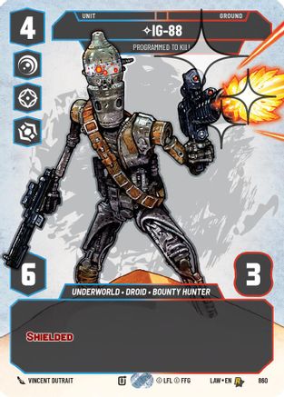 IG-88 - Programmed to Kill (Prestige Foil) (860) - A Lawless Time Foil
