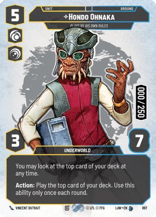 Hondo Ohnaka - Plays By His Own Rules (Serialized) (897) - A Lawless Time Foil