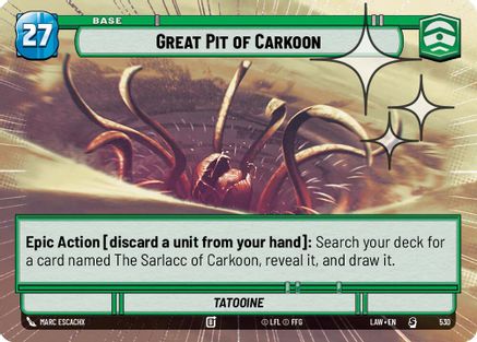 Great Pit of Carkoon (Hyperspace Foil) (530) - A Lawless Time Foil