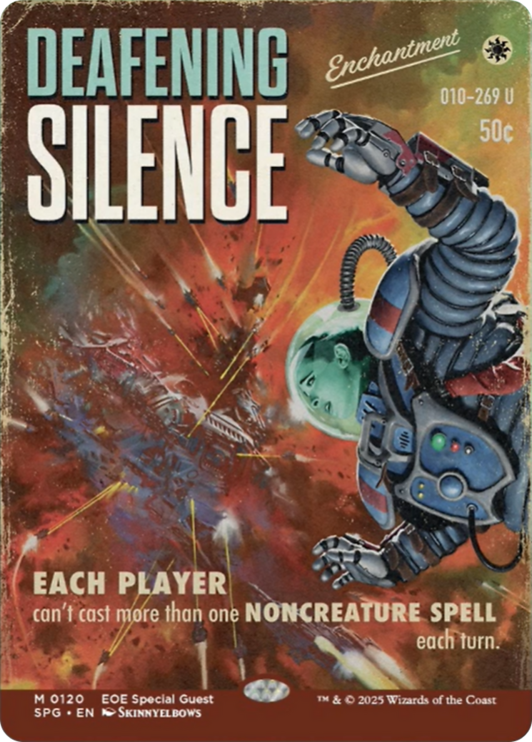 mtg edge of eternities special guest cards {R} Deafening Silence (Showcase) [Edge of Eternities Special Guests][SPG  120]
