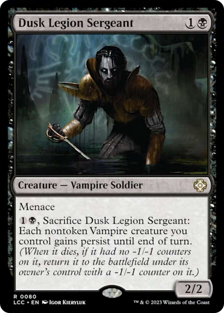 R} Dusk Legion Sergeant [The Lost Caverns of Ixalan Commander][LCC 08   Misty Mountain Games