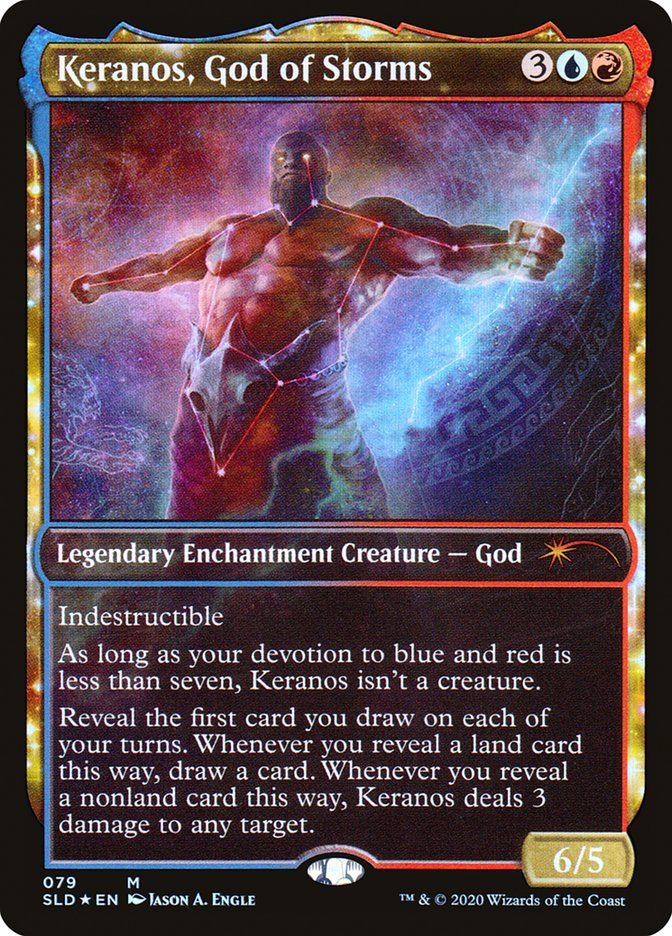 red god card mtg R} Keranos, God of Storms [Secret Lair Drop Series][SLD 079] – Misty  Mountain Games