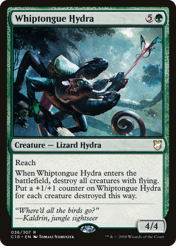 {R} Whiptongue Hydra [Commander 2018][C18 036]