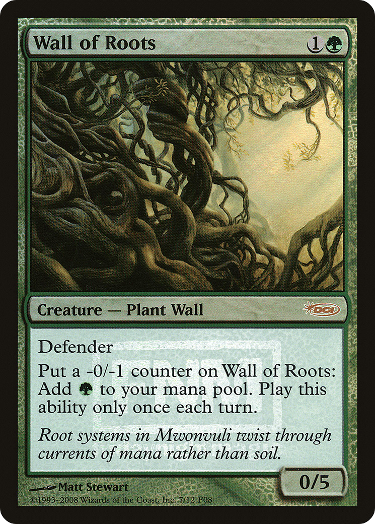 {R} Wall of Roots [Friday Night Magic 2008][PA F08 007] - Misty Mountain Games