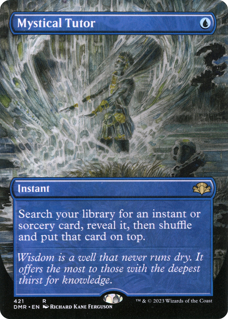 {R} Mystical Tutor (Borderless Alternate Art) [Dominaria Remastered][DMR 421]