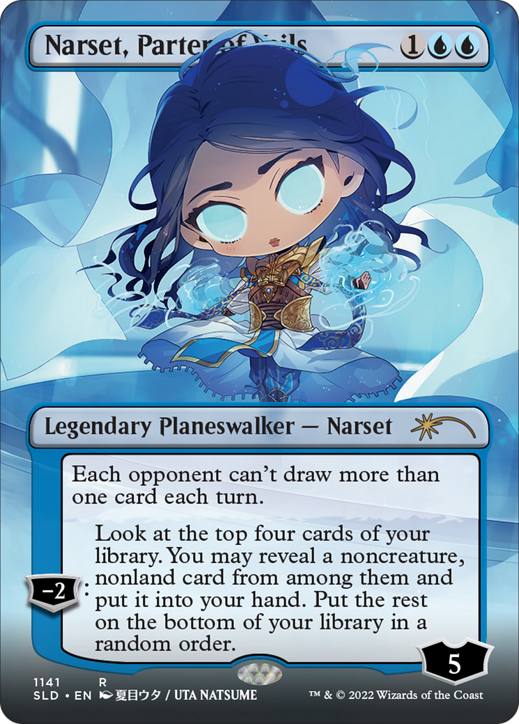 {R} Narset, Parter of Veils (Borderless) [Secret Lair Drop Series][SLD 1141]