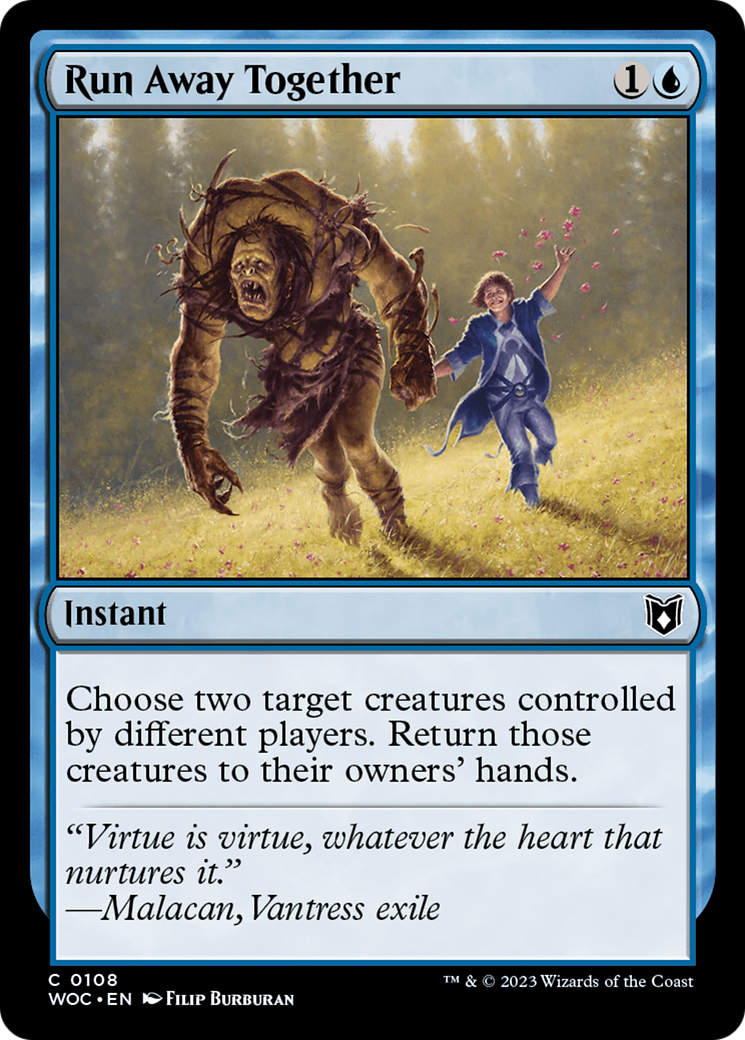 {C} Run Away Together [Wilds of Eldraine Commander][WOC 108]
