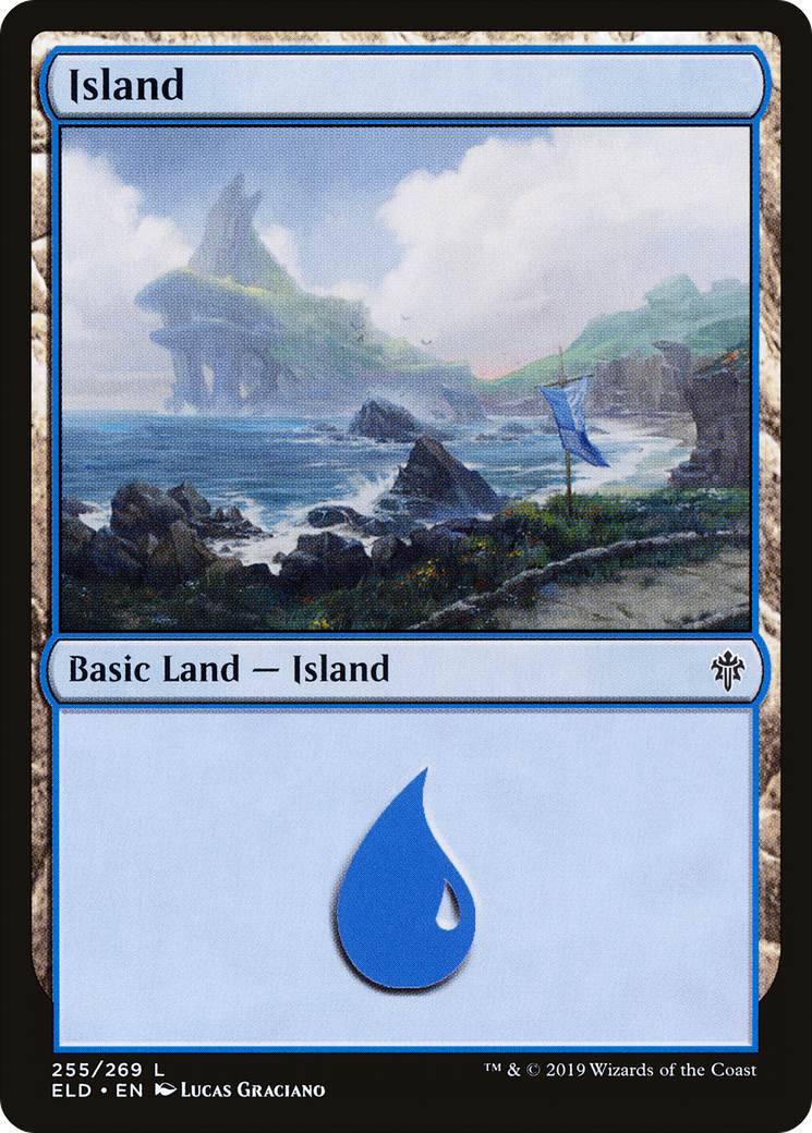 {B}[ELD 255] Island (255) [Throne of Eldraine]