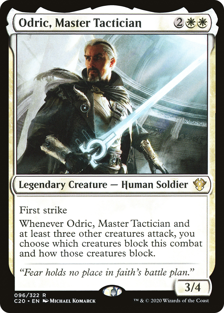 {R} Odric, Master Tactician [Commander 2020][C20 096]