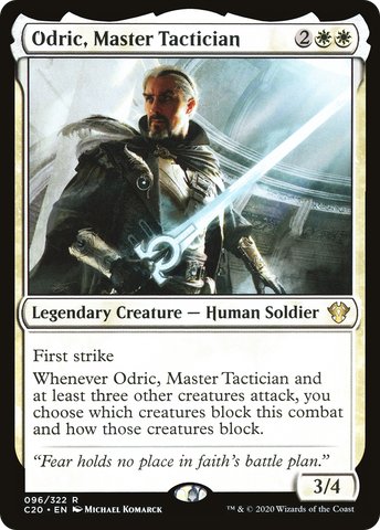 {R} Odric, Master Tactician [Commander 2020][C20 096]