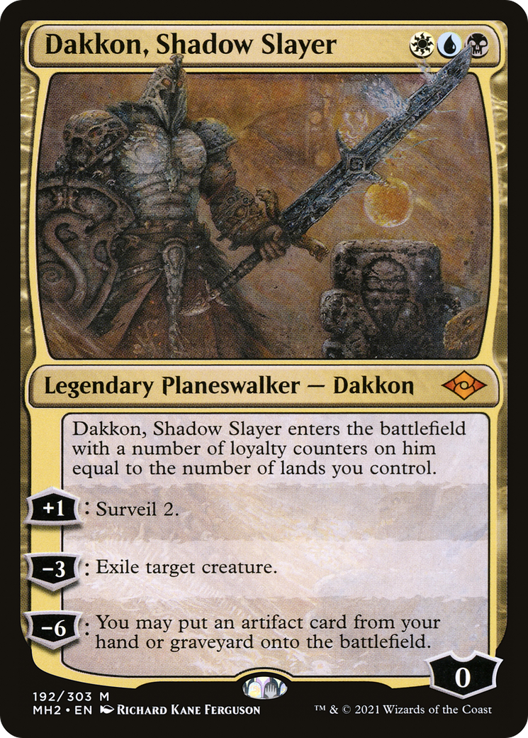 {R} Dakkon, Shadow Slayer [Modern Horizons 2] [MH2 192]