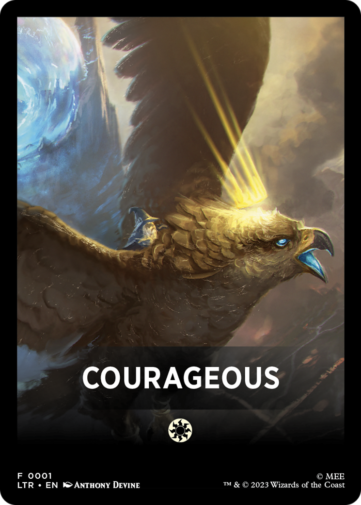 {T} Courageous Theme Card [The Lord of the Rings: Tales of Middle-Earth Tokens][THM TLTR 001]