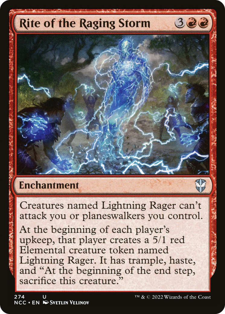 {C} Rite of the Raging Storm [Streets of New Capenna Commander][NCC 274]