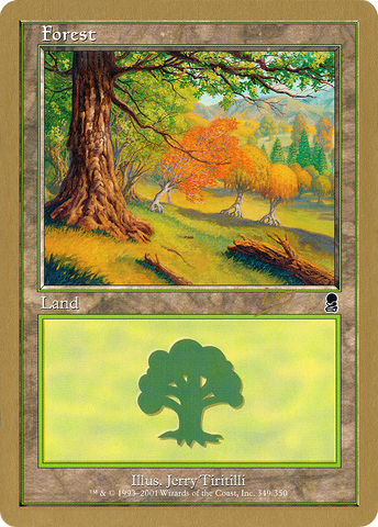 {B}[GB WC02 RL349] Forest (349) (Raphael Levy) [World Championship Decks 2002]