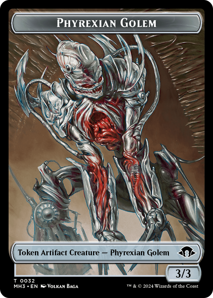 {T} Phyrexian Golem Token [Modern Horizons 3 Tokens][TMH3 032]