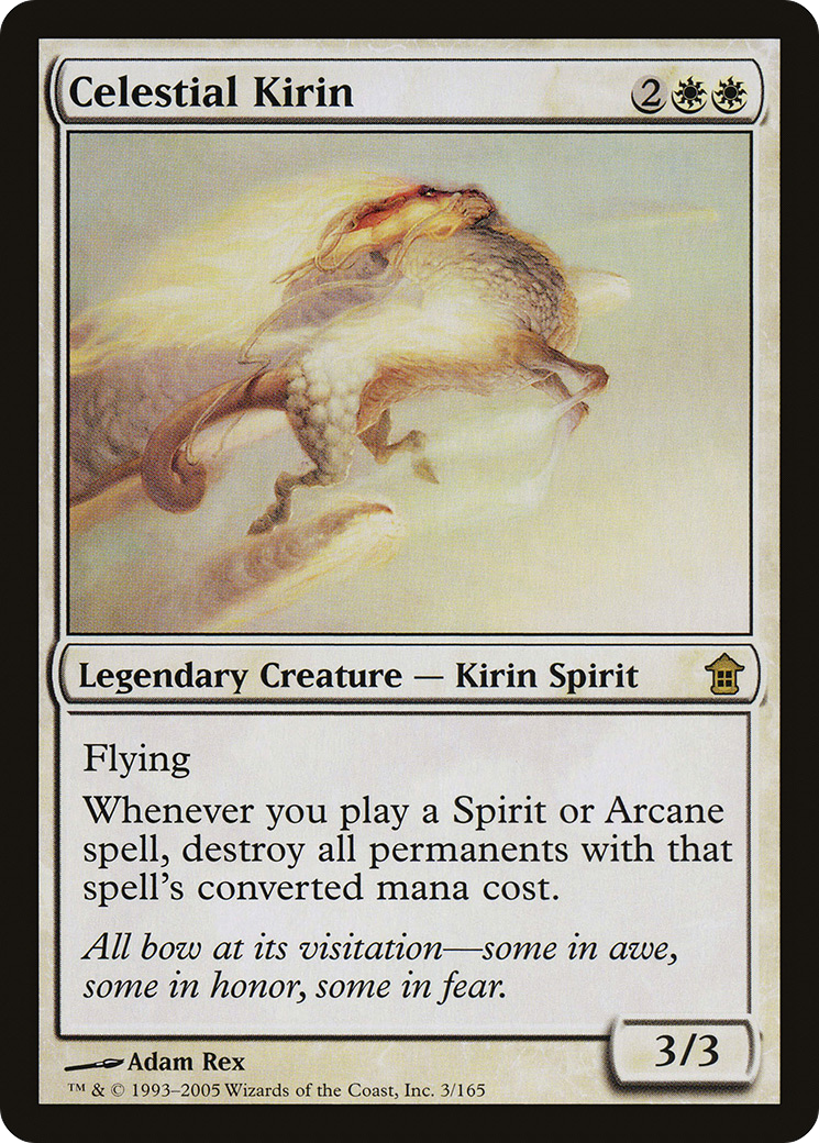 {R} Celestial Kirin [Saviors of Kamigawa][SOK 003] - Misty Mountain Games