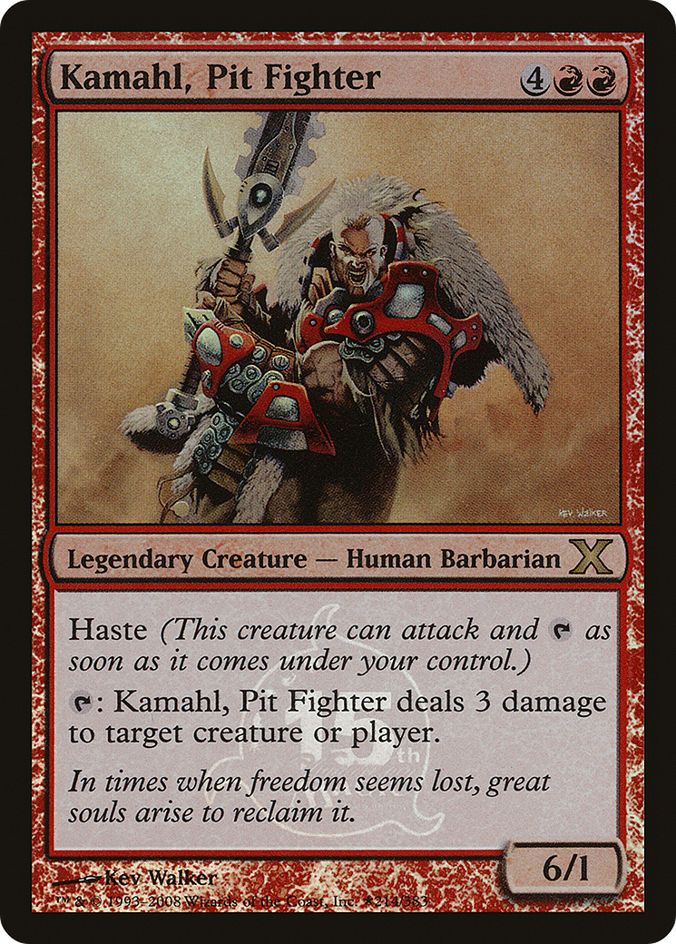 {R} Kamahl, Pit Fighter [15th Anniversary][PA P15A 002] - Misty Mountain Games