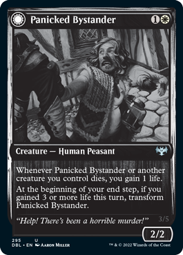 {C} Panicked Bystander // Cackling Culprit [Innistrad: Double Feature][DBL 295]