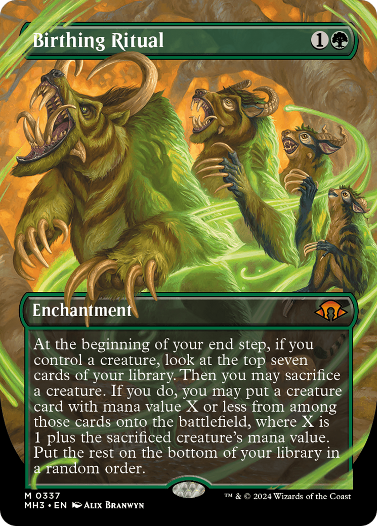{R} Birthing Ritual (Borderless) [Modern Horizons 3][MH3 337]
