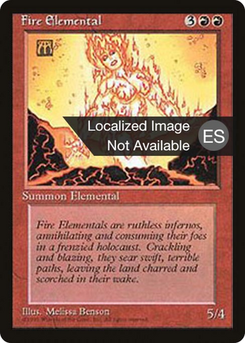 {F} Fire Elemental [Fourth Edition (Foreign Black Border)][FBB 4ED 191]