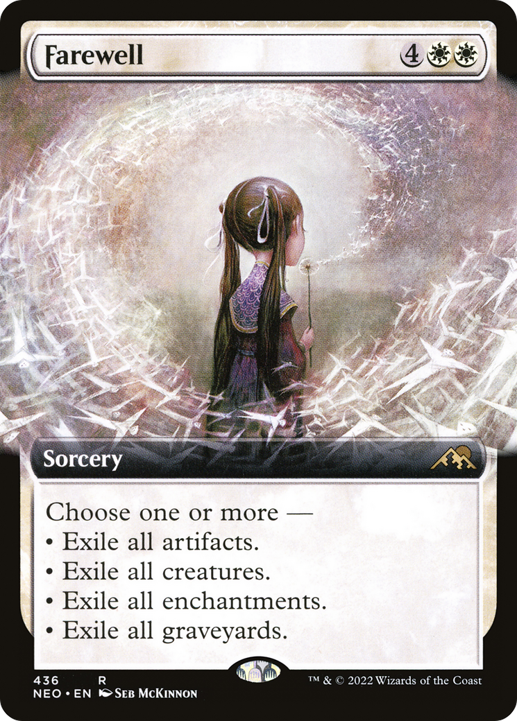{R} Farewell (Extended Art) [Kamigawa: Neon Dynasty][NEO 436]