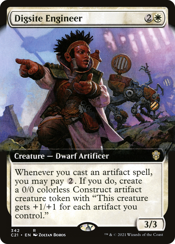 {R} Digsite Engineer (Extended Art) [Commander 2021][C21 342]