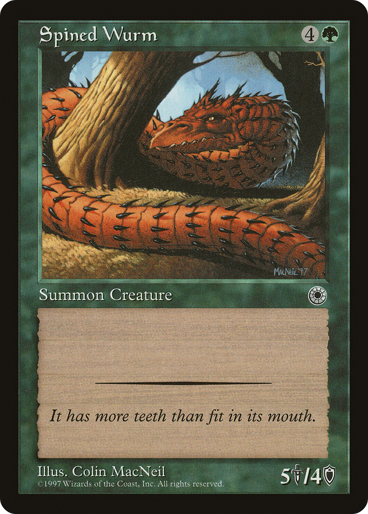 {C} Spined Wurm [Portal][POR 185] - Misty Mountain Games