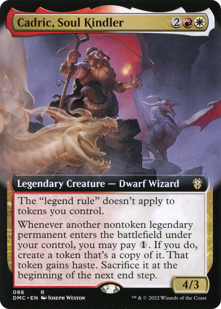 {R} Cadric, Soul Kindler (Extended Art) [Dominaria United Commander][DMC 086]