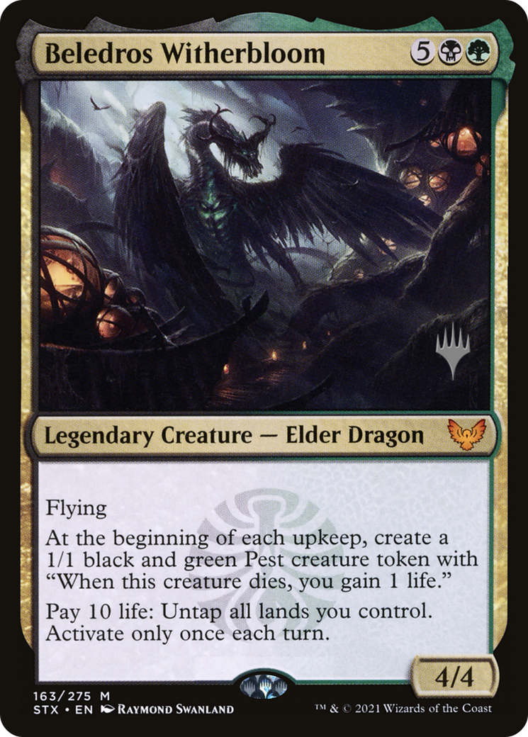 {R} Beledros Witherbloom (Promo Pack) [Strixhaven: School of Mages Promos][PP STX 163]